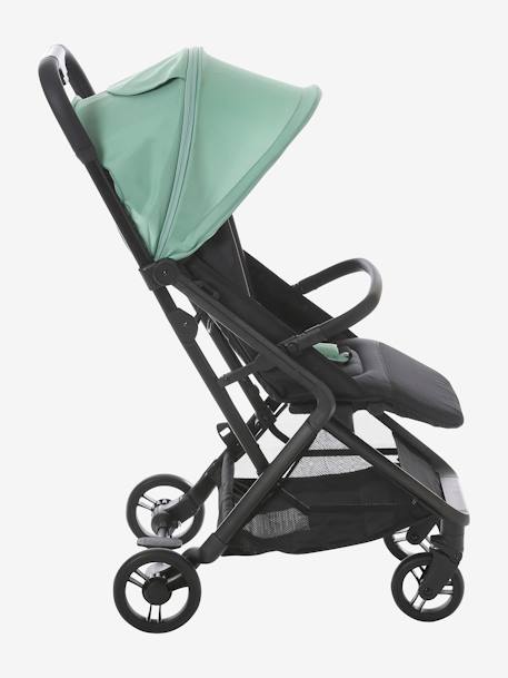 Silla de paseo compacta Ikaria VERTBAUDET verde azulado+verde sauce 