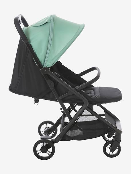 Silla de paseo compacta Ikaria VERTBAUDET verde azulado+verde sauce 