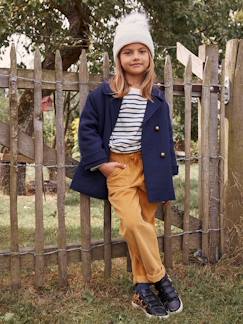 Niña-Abrigos y chaquetas-Abrigos y parkas-Abrigo casaca de paño de lana para niña