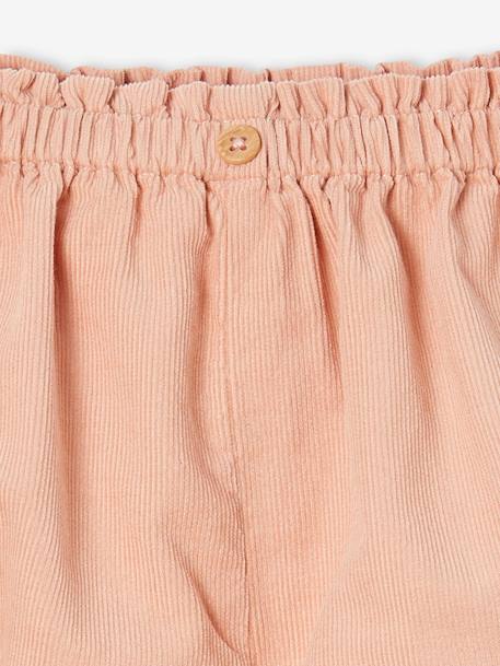 Pack de 2 pantalones bombachos de pana para bebé rosa viejo 