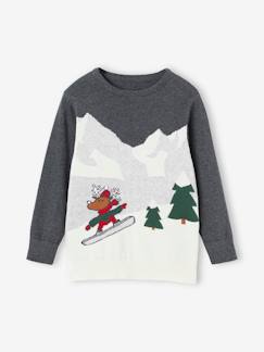 Niño-Jersey de Navidad con paisaje divertido, para niño