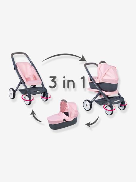 Maxi Cosi Silla de Paseo Capazo 3 en 1 - SMOBY rosa+verde 