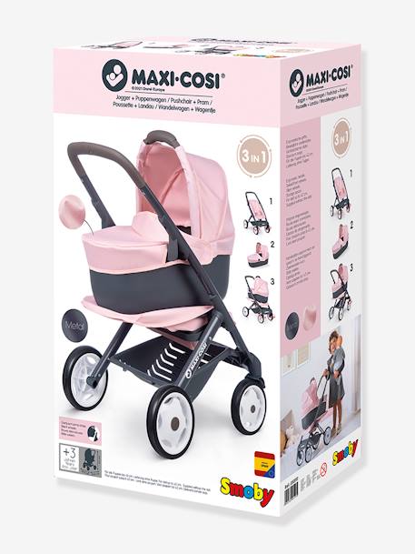 Maxi Cosi Silla de Paseo Capazo 3 en 1 - SMOBY rosa+verde 