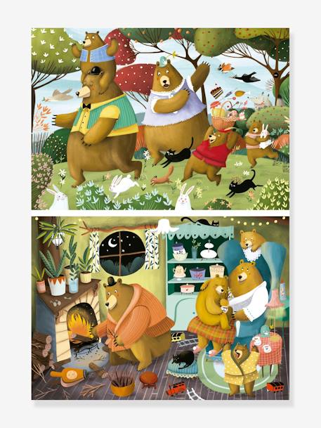 Puzzles Cuentos del Bosque 2x20 - EDUCA BORRAS verde 