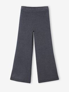 Pantalón ancho de punto tricot muy suave para niña