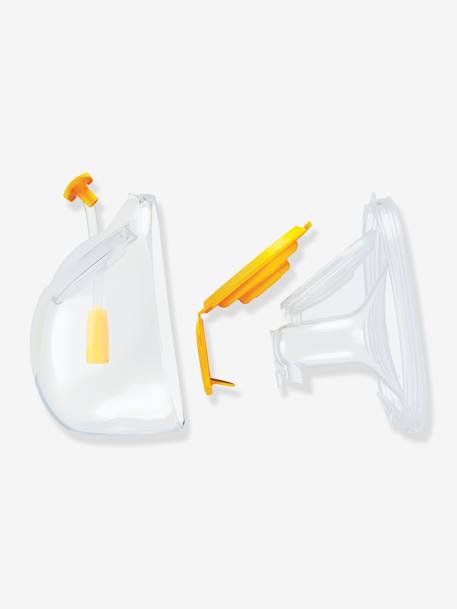 Sacaleches eléctrico doble - Freestyle Hands Free - 21 mm/ 24 mm - MEDELA transparente 