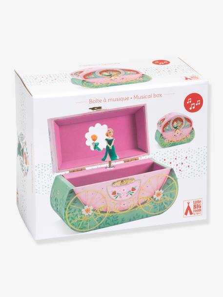 Caja de Música Princesa - DJECO rosa estampado 