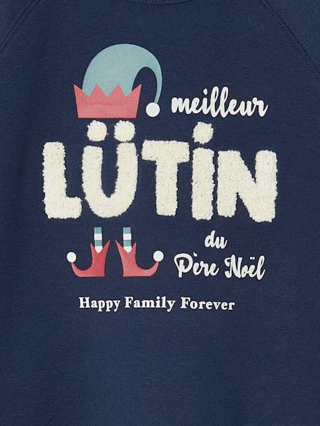 Sudadera de Navidad infantil de la colección cápsula «Happy Family Forever» azul marino 