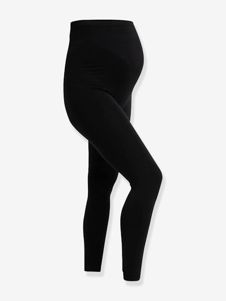 Leggings para embarazo CARRIWELL con sujeción delantera y dorsal integrada negro 