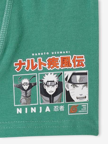 Pack de 3 bóxers de Naruto Uzumaki® para niño verde menta 