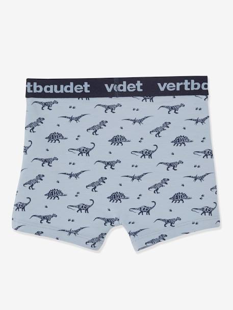 Lote de 5 boxers stretch Dinosaurios para niño GRIS CLARO ESTAMPADO 