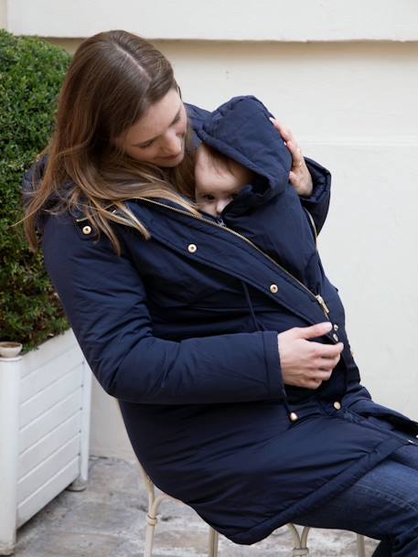 Abrigo de embarazo y porteo Maxime ENVIE DE FRAISE azul marino - Envie de  fraise