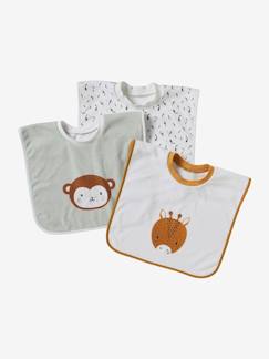 Pack de 3 baberos «Animales» para vestir