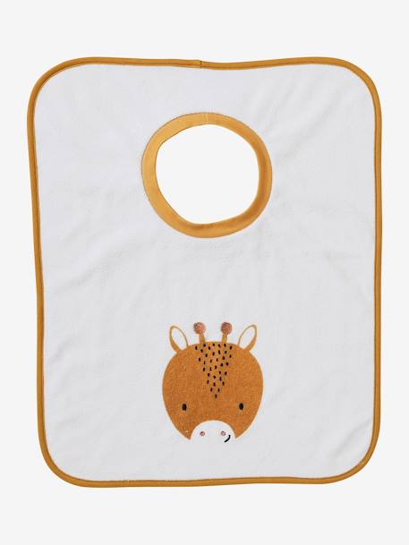 Pack de 3 baberos «Animales» para vestir crudo 