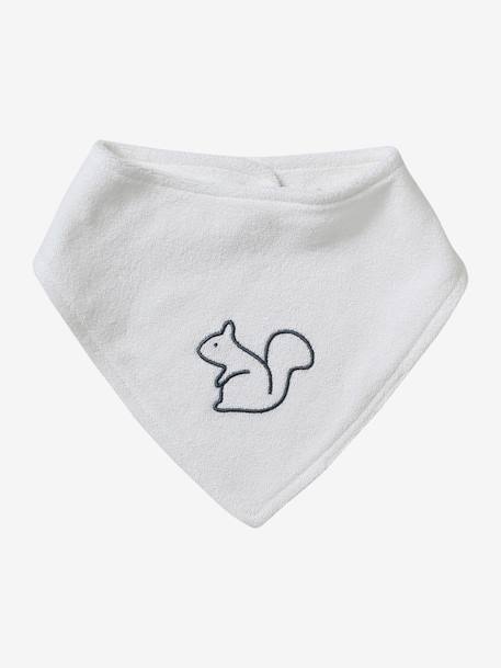 Pack de 3 babero bandana de felpa de rizo azul grisáceo 