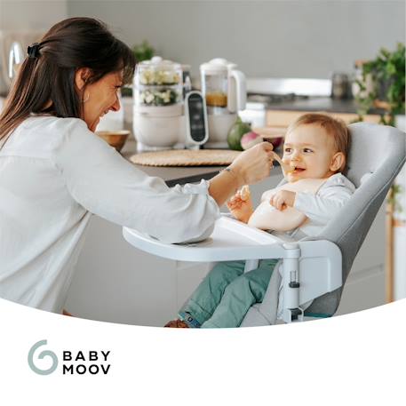 Robot multifunciones BABYMOOV Nutribaby+ beige+Gris oscuro+verde 