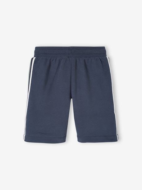 Short deportivo con bandas laterales para niño azul marino 