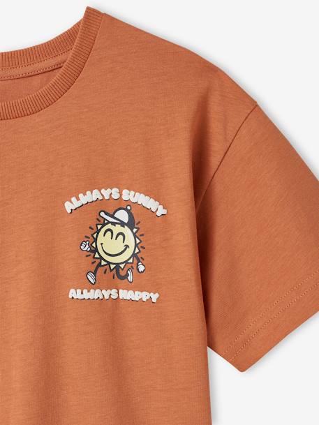 Camiseta con motivo grande detrás, para niño albaricoque 