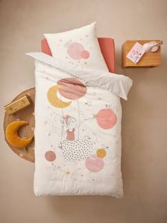 Textil Hogar y Decoración-Ropa de cama niños-Fundas nórdicas-Conjunto infantil de funda nórdica + funda de almohada de algodón reciclado - PRINCESA POESÍA