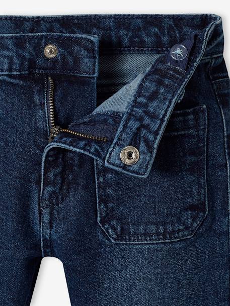 Vaqueros pirata «flare» para niña azul jeans+stone 