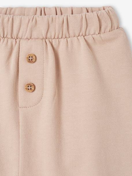 Pantalón de felpa para bebé recién nacido beige 