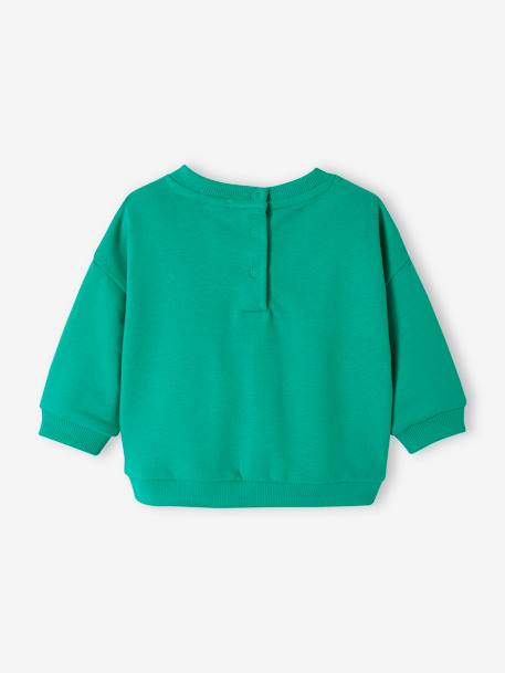 Sudadera de felpa para bebé - Basics azul+verde menta 