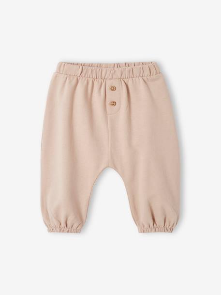 Pantalón de felpa para bebé recién nacido beige 