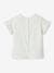 Camiseta personalizable de algodón orgánico para bebé crudo+fucsia 