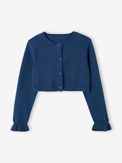 Niña-Jerséis, chaquetas de punto, sudaderas-Chaqueta bolero de punto para niña