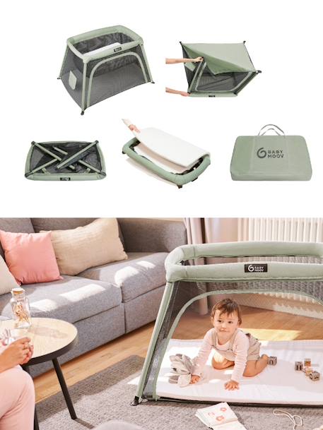 Almohada totalmente desmontable para bebé, cuna de viaje, plegable