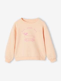 Niña-Jerséis, chaquetas de punto, sudaderas-Sudadera Basics con motivo aplicado para niña