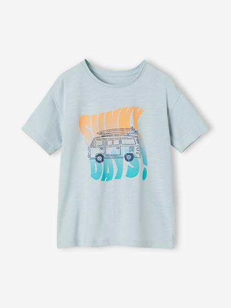 Camiseta motivo 'Sunny days' niño azul claro 