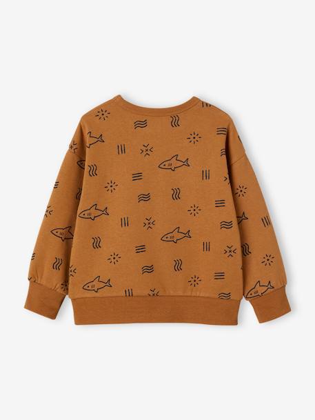 Sudadera con motivo de tiburones, para niño caramelo 