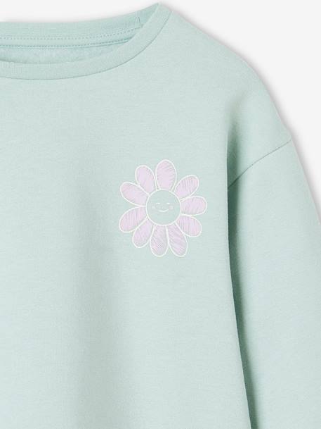 Sudadera Basics con motivo aplicado para niña azul claro+vainilla+verde grisáceo 