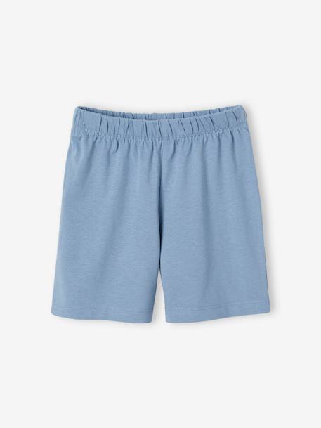 Pijama con short para niño 'Meilleur Brother' azul claro 