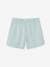 Short deportivo de felpa para niña azul marino+coral+verde agua 