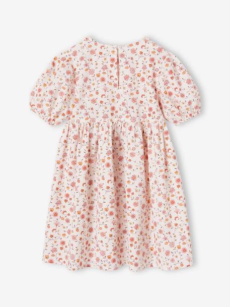 Vestido de tejido «seersucker» para niña lila+rosa rosa pálido 