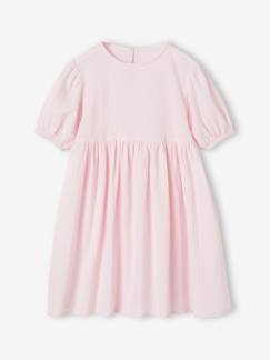 -Vestido de tejido «seersucker» para niña