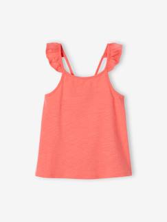 Niña-Camisetas-Camisetas-Camiseta de tirantes con volante Basics para niña