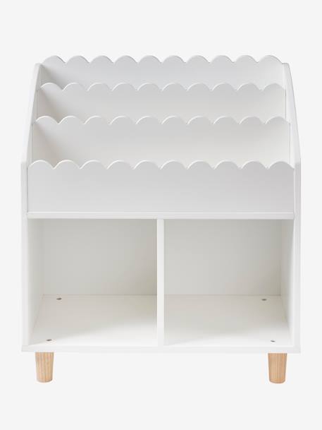 Mueble para organización con 2 compartimentos + estantería librería LÍNEA FESTÓN crudo 