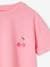 Camiseta lisa Basics de manga corta para niña rosa chicle+verde almendra 