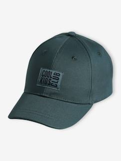 -Gorra lisa con bordado delante para niño