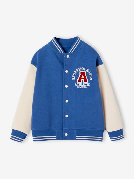 Sudadera deportiva estilo teddy para niño azul 