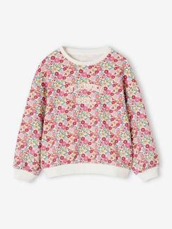 Sudadera con motivos de flores para niña