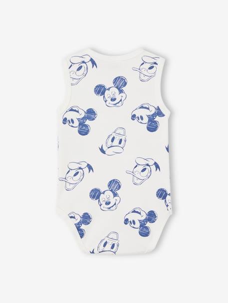 Pack de 2 bodies sin mangas para bebé Disney® Mickey y Donald azul claro 