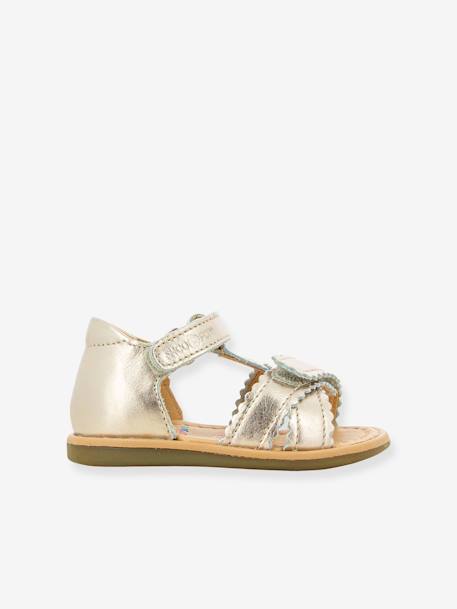 Sandalias Tity Cross SHOO POM® para bebé beige dorado 