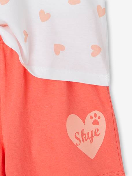 Pijama con short Patrulla Canina® bicolor coral 