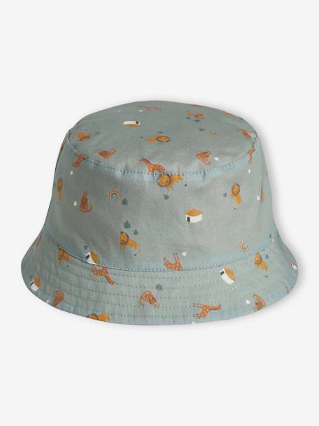 Sombrero bob reversible con animales, para bebé niño