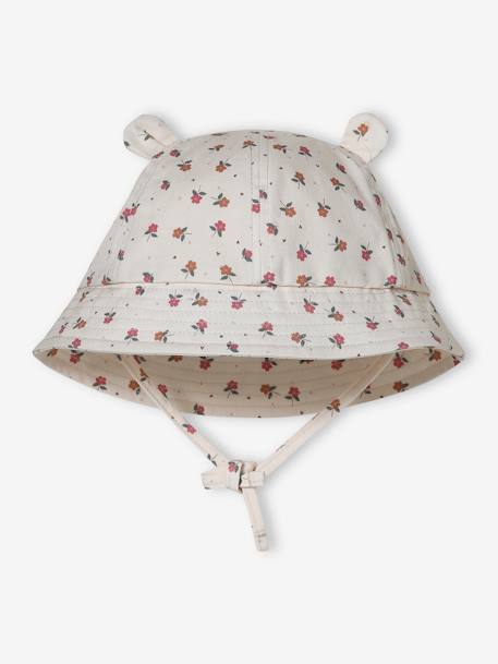 Sombrero bob estampado oso para bebé niña crudo 