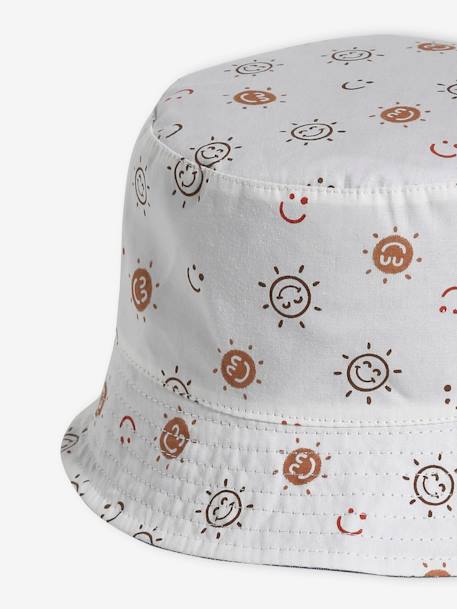 Sombrero bob reversible con animales para bebé niño crudo 